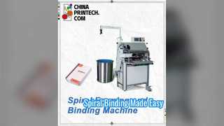 Halbautomatische Einzelschleifen-Drahtformungs-Spiralbindemaschine