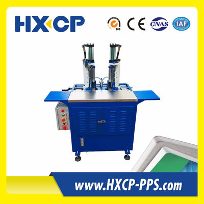 HX460BCRTM hydraulisch angetriebener Doppelkopf-Eckrunden-Rundungs-Trimmer zum Schneiden von Buchblöcken und Papierplatten