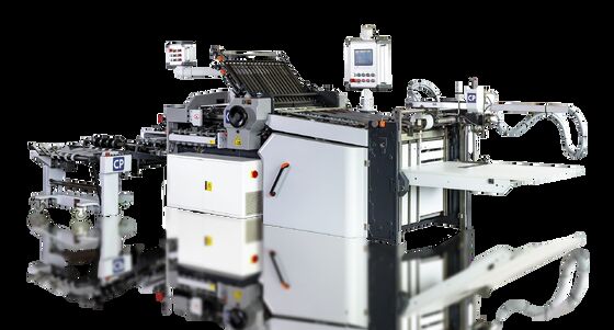 CP66/4KL Flachstapel-Kombinationsfalzmaschine Kratzfester Schnallen-Elektro-Falzmesser