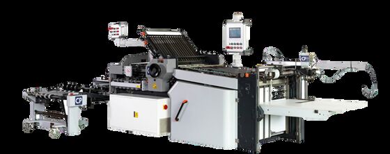 CP80/4KLL Flachstapel-Kombinationsfaltmaschine Kratzfeste Schnalle Elektrisches Faltmesser