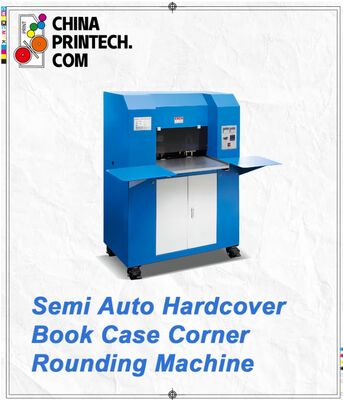 Halbautomatische Eckenrundungsmaschine für Hardcover-Buchhüllen HX500CR für klebegebundene Bücher, Softcover-Rundung, Bucheckenbeschnitt, Broschürenumschläge,
