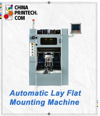 Automatische Lay-Flat-Montagemaschine mit automatischer Zuführung, Kaltklebung, Ausrichtung, Pressung und Stapelung
