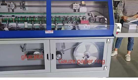 HX500B Book Back Spine Taping Machine  Is Used For Back Spine Taping On Various Notebooks