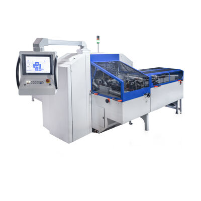 HX80DH Drei-Messer-Buch Trimmer integrierte Vorstapler 4500 Schnitte Stunde mit der Buchvorbereitungslinie verbunden
