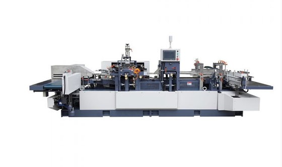 Die Buchschlagmaschine HX320 verfügt über ein Schneider-Steuerungssystem zum Schneiden, Rillen und Falten von Buchumschlägen mit hoher Geschwindigkeit