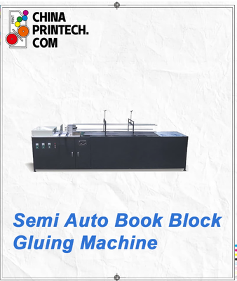 Semi-Auto Buchblock Klebe-Maschine für genähte Bücher Cold Glue auftritt,Druck-Buchblock Cold Glue gleichmäßig auftritt,Verbessert die Effizienz spart Arbeit