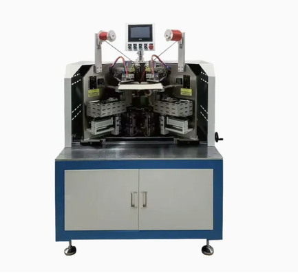 Maschine zur Herstellung von Hardcover-Hüllen mit Bandfixierung an zwei Stationen für die Produktion von Zertifikaten in großem Umfang und automatisierter Befestigung