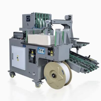 Faltmaschine und Hilfsmaschine zur Unterstützung der Stapelung, Bündelung und Lieferung in industriellen Signaturproduktionslinien