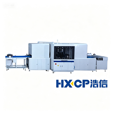 Die Eckenrundungsmaschine HX120 schneidet 8–10 Stapel pro Minute mit einer Dicke von bis zu 120 mm