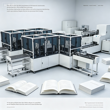 Kompakte Baumaschine für Buchblöcke, die für die Seitenausgabe und genaue Montage in der mittleren Produktion entwickelt wurde