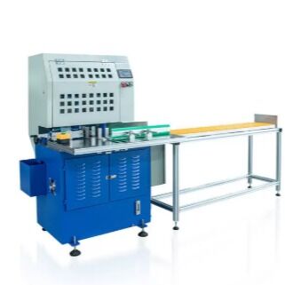 Automatischer Doppelkopf-Hydraulischer Runden-Eckschneider mit automatischem Füttern und Sammeln
