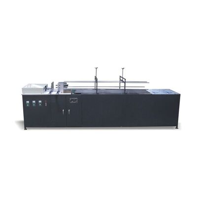 Halbautomatische Buchrückenleimmaschine für die Kaltleimanwendung von Buchblöcken